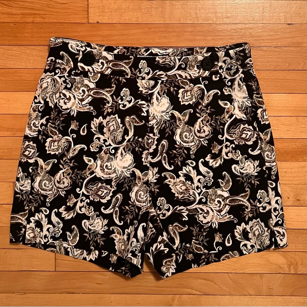 White House Black Market Floral Print Shorts